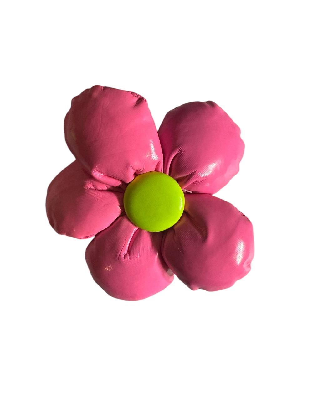 Patent leather Flower Hair Clips.