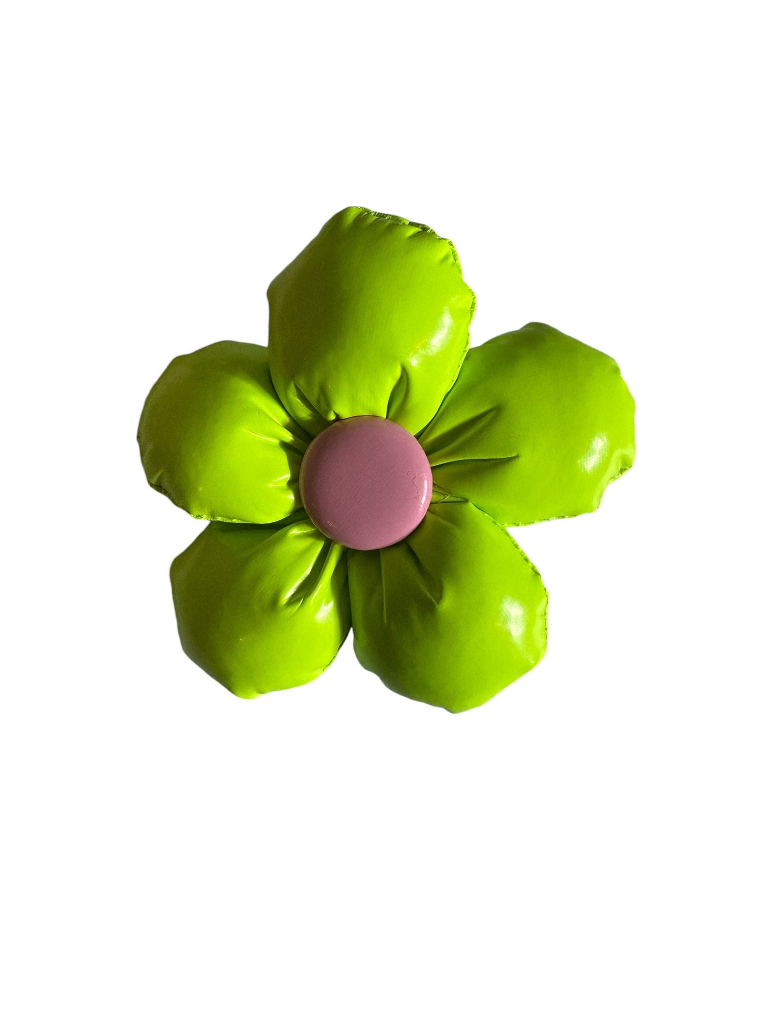 Patent leather Flower Hair Clips.