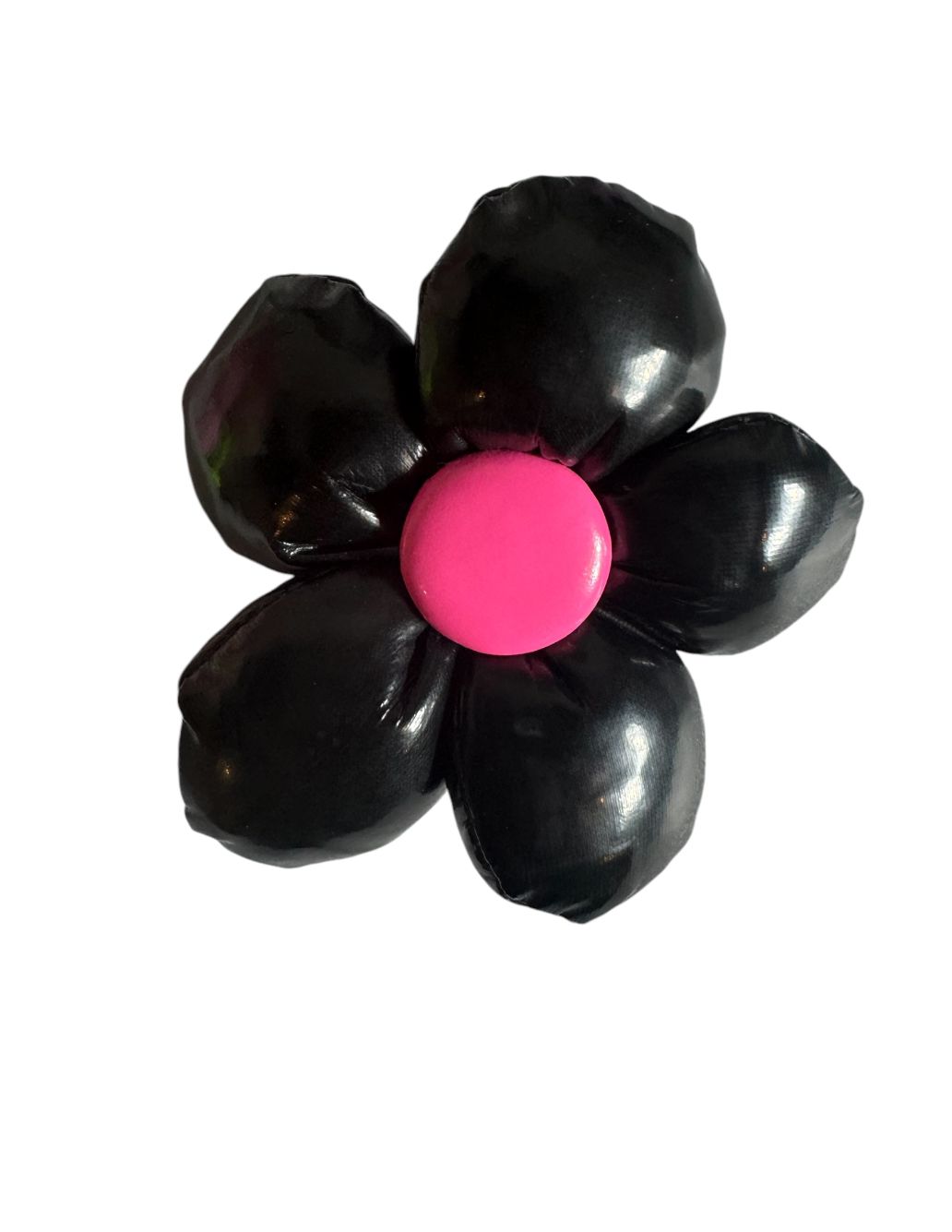Patent leather Flower Hair Clips.