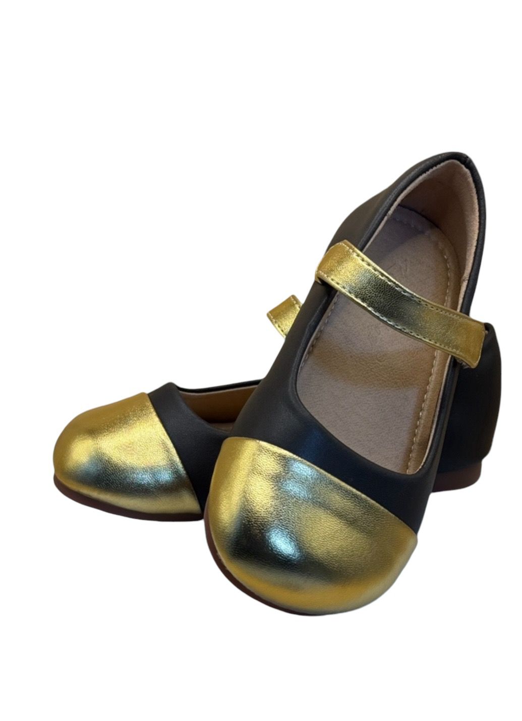 Gold Tippy Toe Mary Janes
