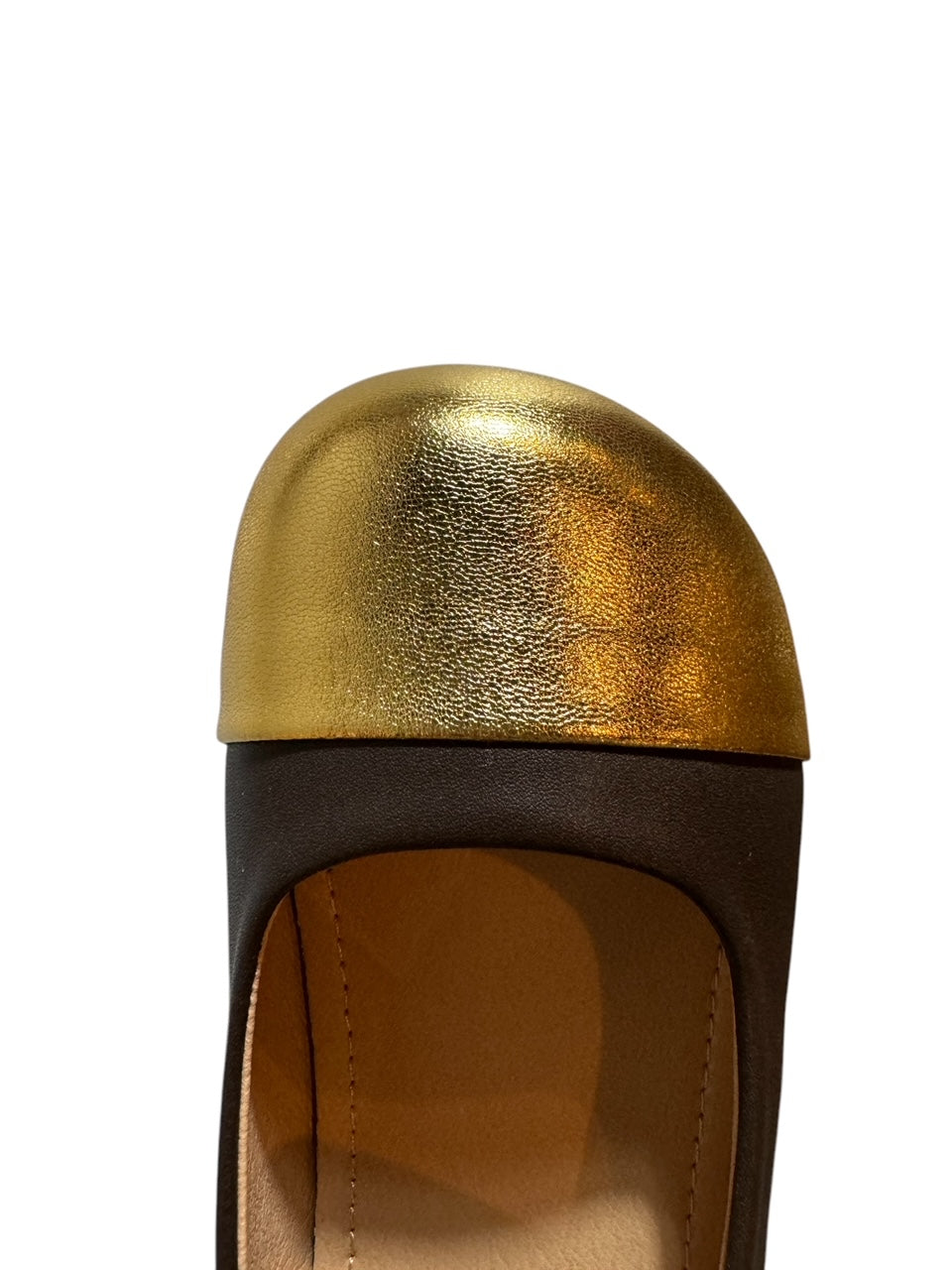 Gold Tippy Toe Mary Janes